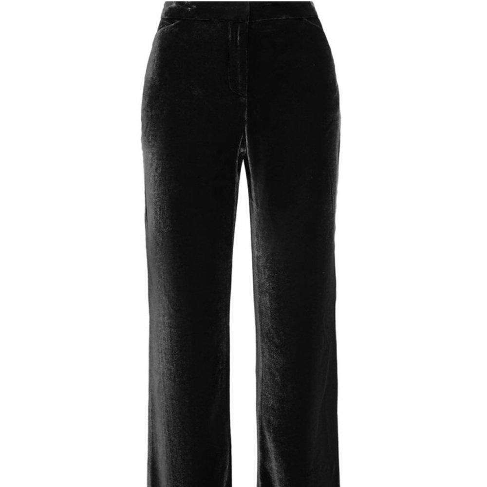 Black velvet pants M - Sold out